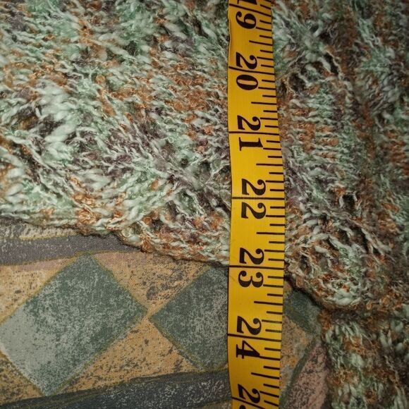 Buckle Gimmicks By Bke Womens M Multicolored Open Knit Sweater Lace Trim Boho. - Picture 9 of 12